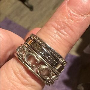 Coach ring set size 8